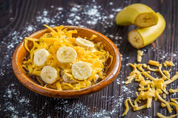 Banana Noodles Cooked